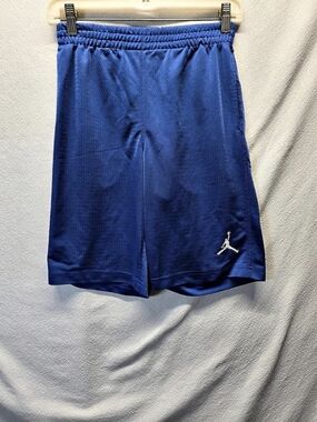 Jordan Boys Mesh Athletic Shorts Blue Boys Medium (10-12)